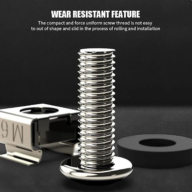 10 шт. M6 X 16 мм гайки-клетки для монтажа в стойку, винты и шайбы для серверного шкафа для монтажа в стойку, полок для серверов для монтажа в стойку, маршрутизаторов