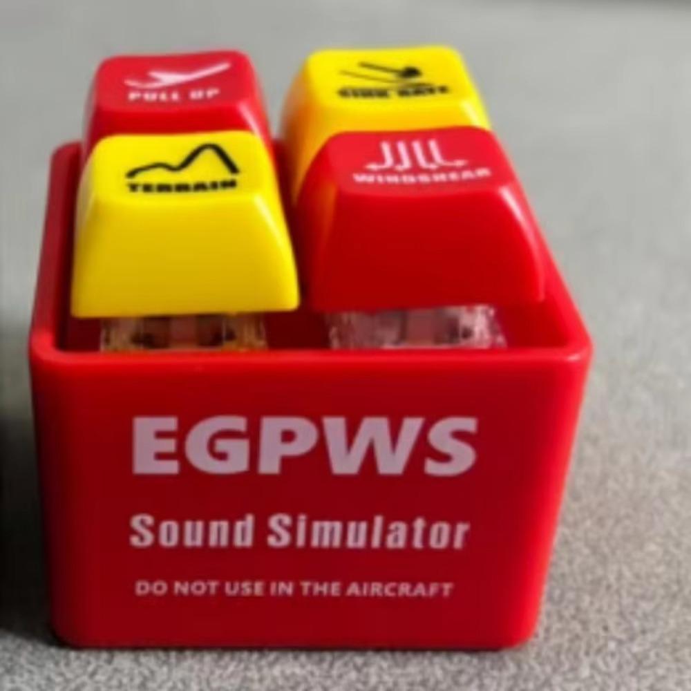 Highly Simulated Pilot Keychain 737 Airbus 737 Warning Sound EGPWS Warning Simulator Kids Toy