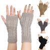 Twists Gloves Knitted Gloves Half Finger Gloves Cute Winter Gloves Outdoor