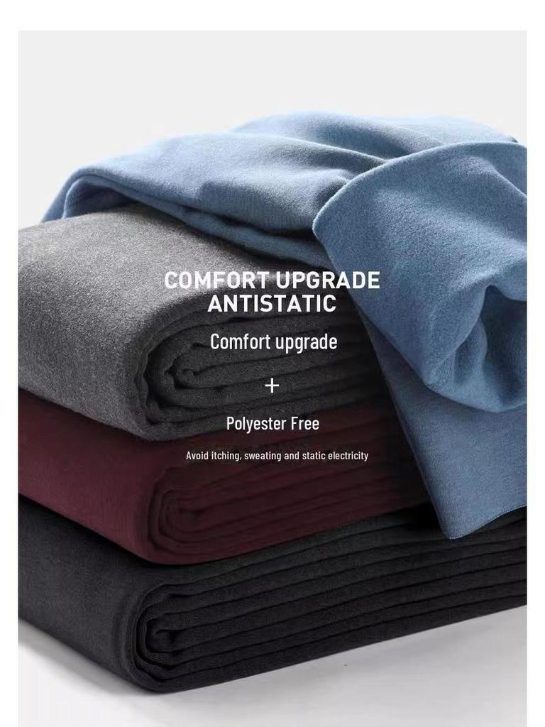 Мужские теплые брюки из немецкого бархата с высокой талией и самонагревающимся графеном для холодной погоды