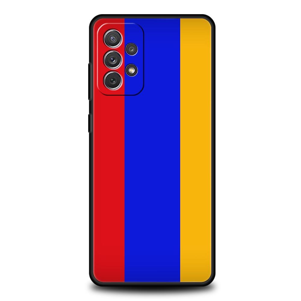 Чехол для телефона с армянским флагом Армении для Samsung Galaxy A13 A51 A71 A41 A31 A21S A11 A03S A12 A32 A52 A22 A23 A33 A53 A73 5G