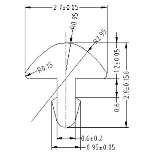YJB PARTS Гитарные лады жесткость 35 см x 20 шт. Сделано в Японии x (NS18%) ХВ-200 (Объемный пакет) (2.7 1.2)
