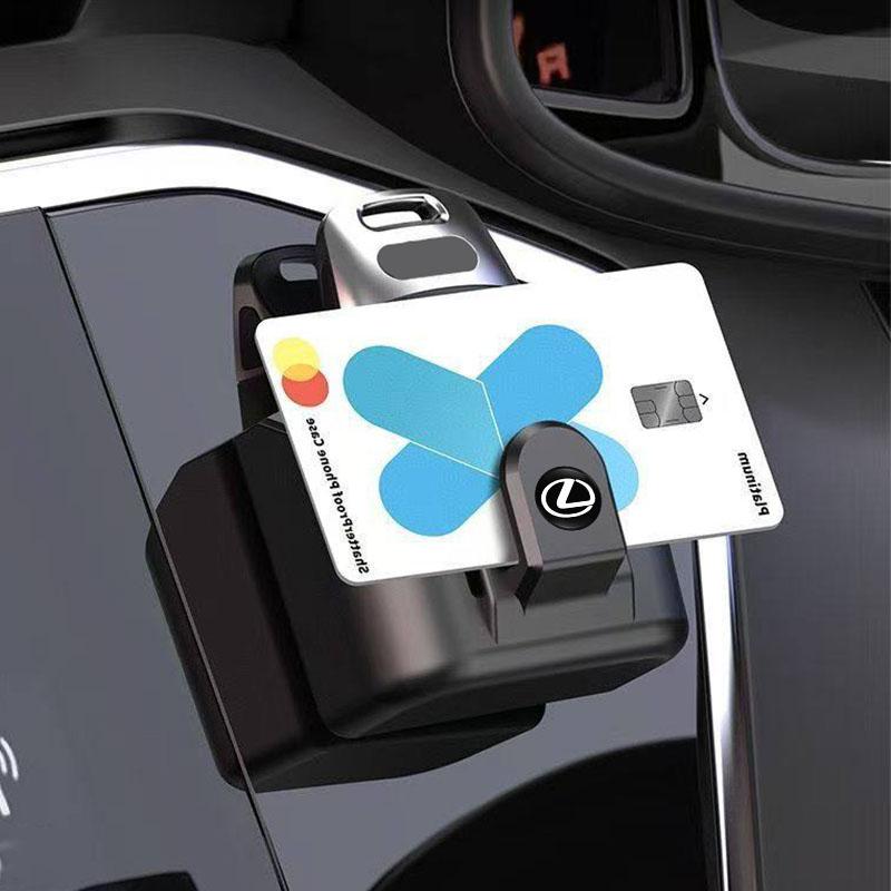 Car Key Storage Box Organizer Sunglasses Card Holder Clip Valve Cap For Lexus F SPORT ES LM GS IS NX RX LX RZ IS250 IS430 RX300QF2