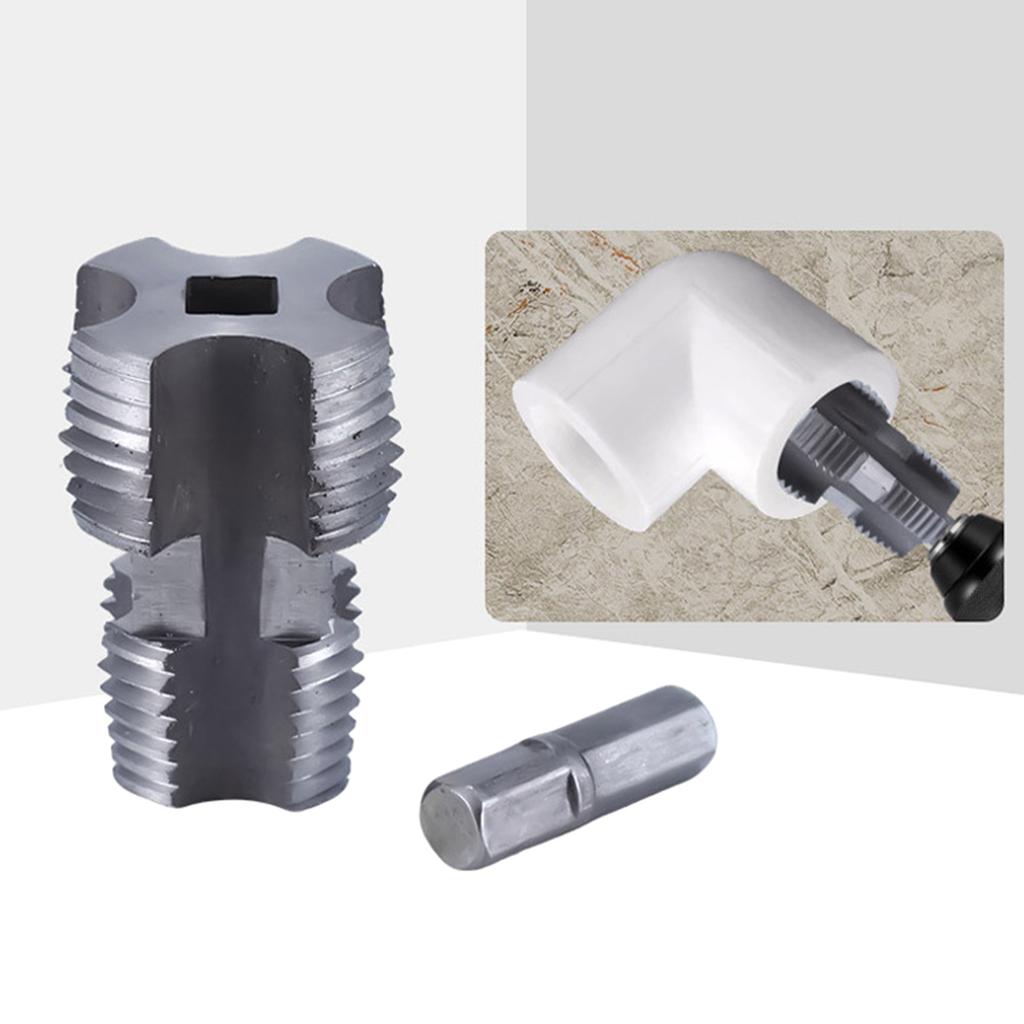 Внутреннее отверстие для сверления водопроводной трубы Двойные головки Труборез для ППР Нарезатель внутренней резьбы водопроводной трубы Электродрели Ручные инструменты