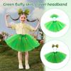 Ирландские вечерние платья для детей, зеленые пачки St.. Повязки для волос с клевером ко Дню Святого Патрика