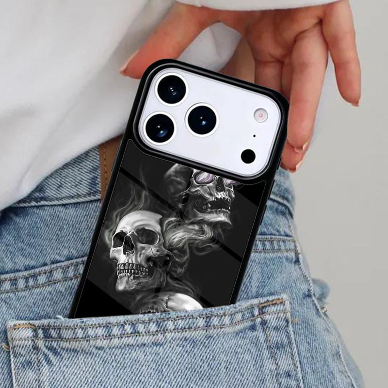 Чехол для телефона Черепа Кости Скелет для iPhone 17ProMax 12 13 14 15 16e 17 Pro Max Plus Air Cover