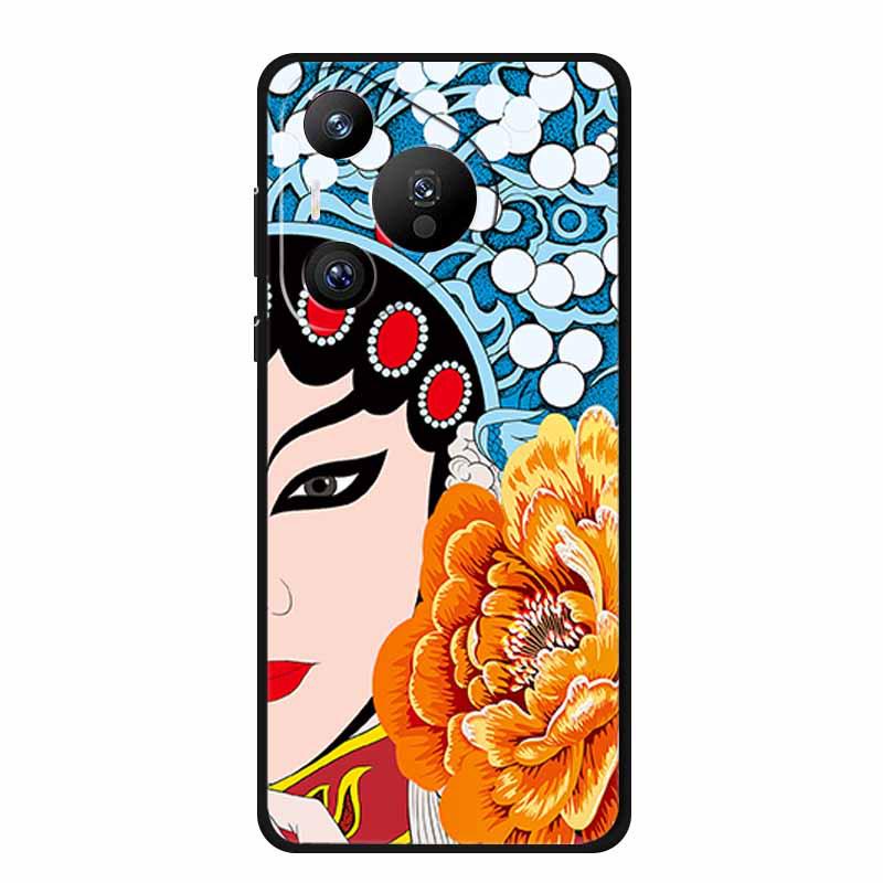 Чехол для телефона Huawei Pura 70 Pro с рельефной текстурой в стиле ретро - Мягкий цветной стиль