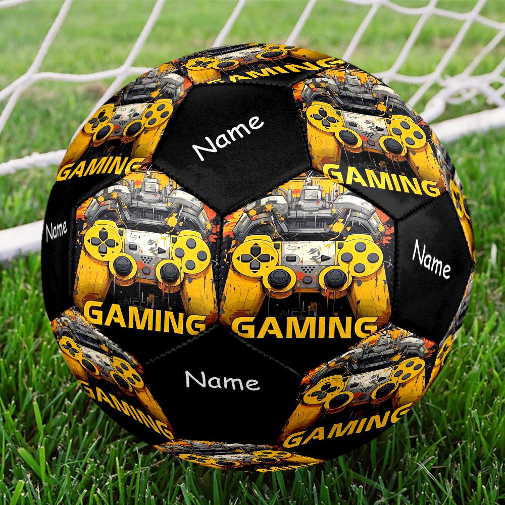 Custom Name Game Controller Theme Size 5 Soccer Ball, Suitable for Both Indoor and Outdoor Matches, a Gift Suitable for Everyone.