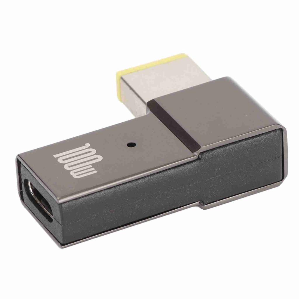 USB C к Slim Tip Адаптер 100 Вт 5 А для Ноутбука USB C Вход (Женский) на Slim Tip Прямоугольный Разъем Питания PD Зарядный Конвертер для Lenovo
