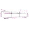 TV Cabinet with LED Lights Concrete Grey 180 x 35 x 40 cm