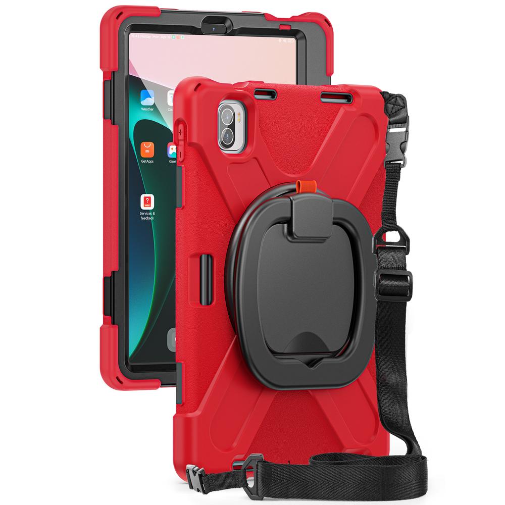 Portable Tablet Cases for 11.0'' Xiaomi Pad 5/Pad 5 Pro 5G Case Mi Pad5 Cover Shockproof Fundas Silicone+PC Rotate Stand Shell