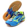 Mizuno Wave Fang SS Удобные Амортизирующие Прочные Низкие Бадминтонные Кроссовки Унисекс Сине-Зеленые 71GA151045