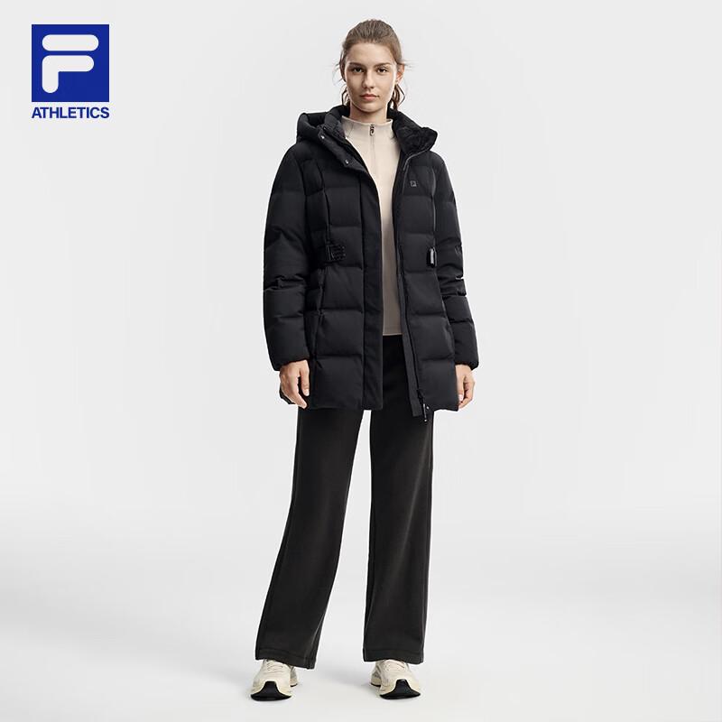 Fila Женская парка средней длины с капюшоном и гусиным пухом