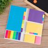 Блокнот для заметок с яркими цветными липкими заметками на водной основе, многоразовый яркий цветной блокнот для заметок, офисные принадлежности