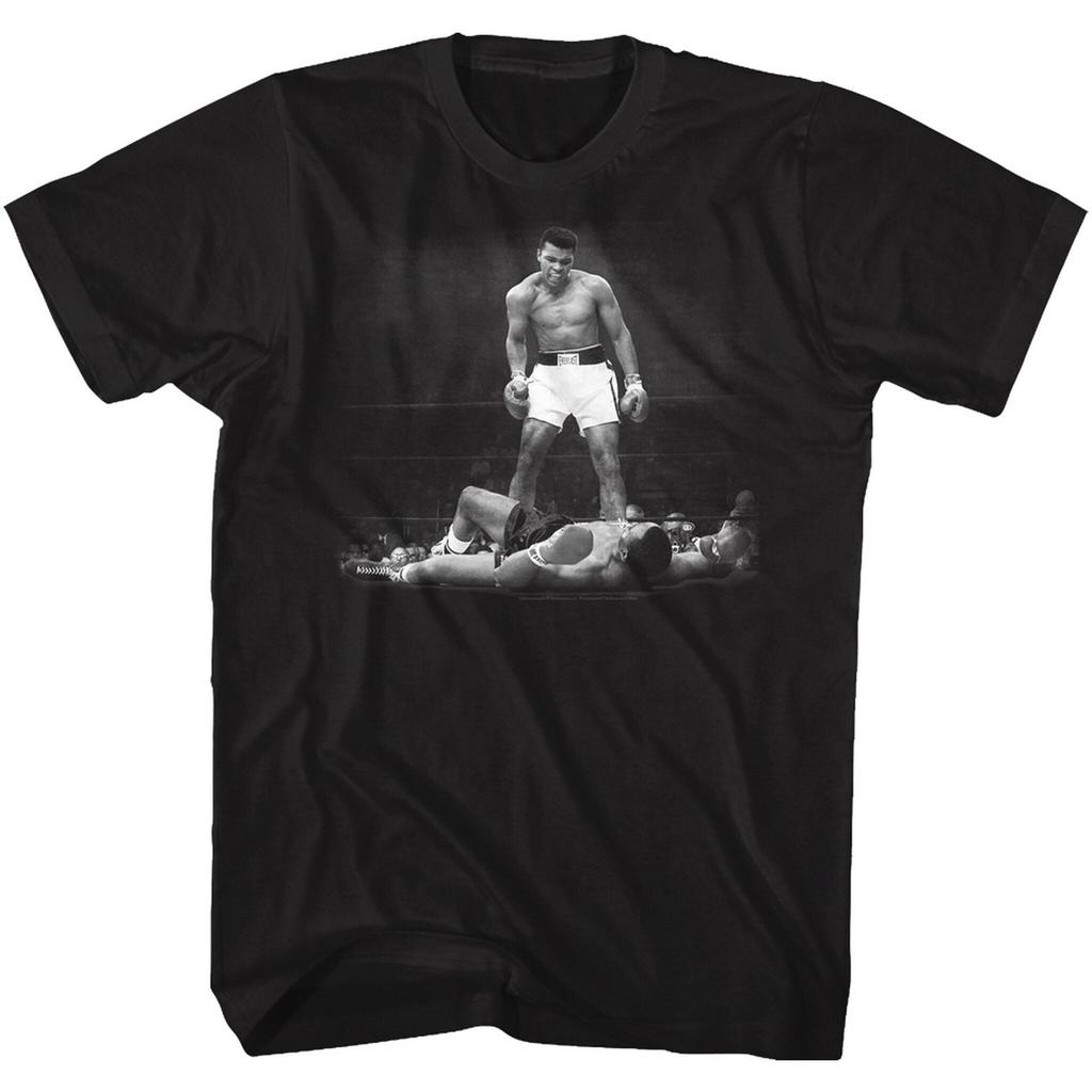Muhammad Ali Ali Over Liston Classic Black Adult T-Shirt
