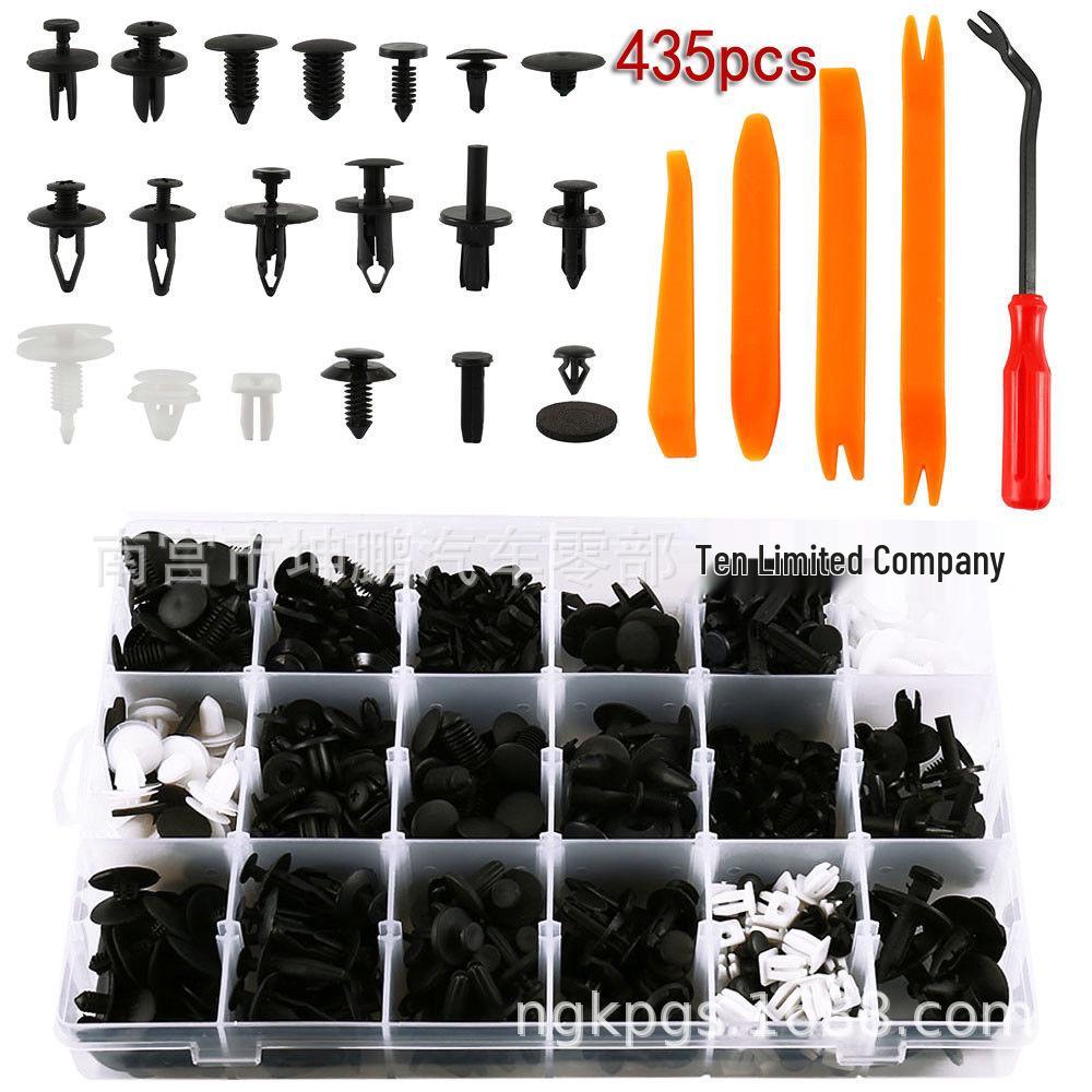 435-Piece Universal Snap-in Fasteners for Ford and Jeep: Interior, Door Panel, and Bumper Clips