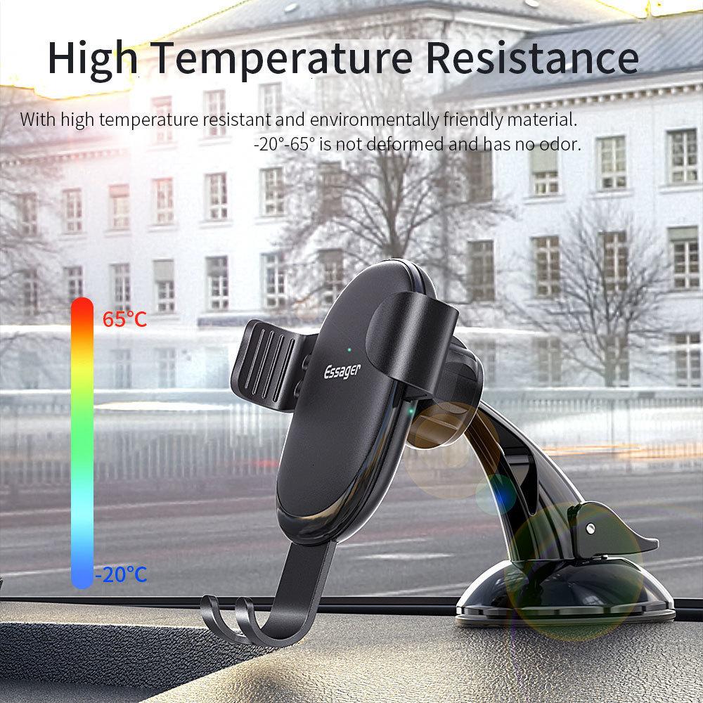 Essager Gravity Car Phone Holder For iPhone Samsung Universal Mount Holder For Phone In Car Cell Mobile Phone Holder Stand