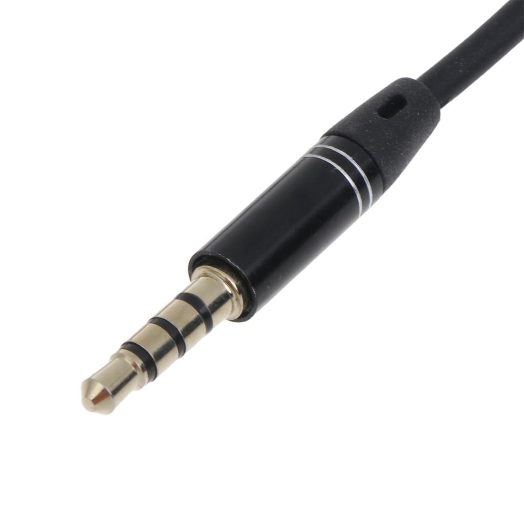 3.5mm Audio Cable Male To Male 2.5mm TRRS Stereo Headset Headphone Gold Plated Jack Connector Wire Cord Plug Cable