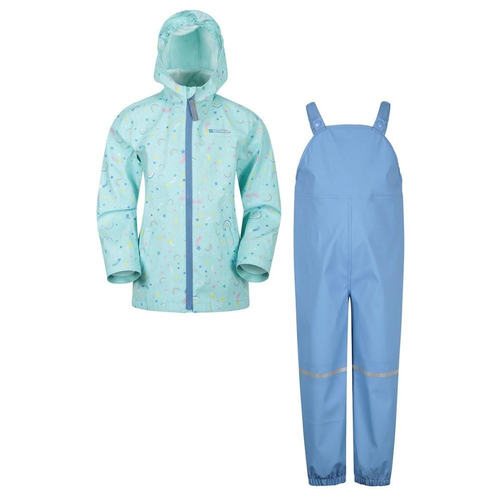 Mountain Warehouse Childrens/Kids Raindrop Waterproof Jacket And Trousers Set