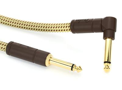 Экранированный кабель серии Deluxe Instrument Tweed 08, прямой/угловой, 10 футов,