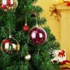 10pcs DIY Christmas Transparent Balls Hollow Plastic Fillable Bauble Xmas Tree Hanging Ornaments Home Party Gifts Box Decoration
