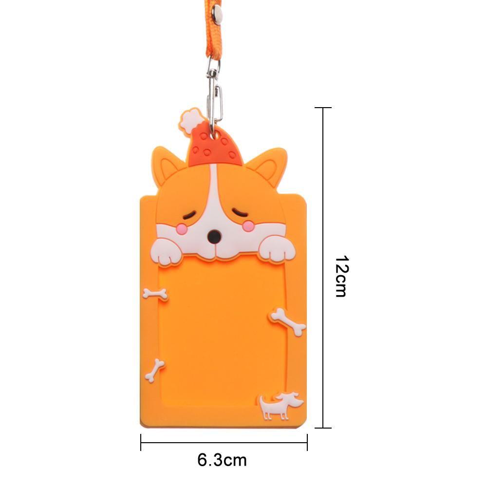 Supplies New Badge Cute Animal Protector Cover Name Card Card Holders Card Sleeve ID Card Pouch