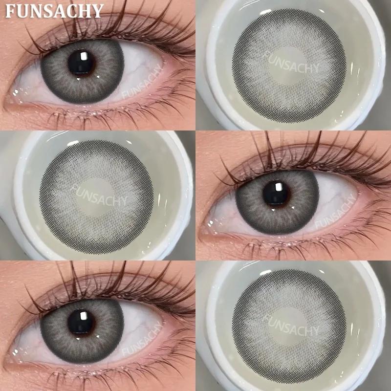 FUNSACHY 2 шт./пара модные линзы цветные контактные линзы для глаз красота зрачки цветные линзы глаза модные многоцветные контактные линзы