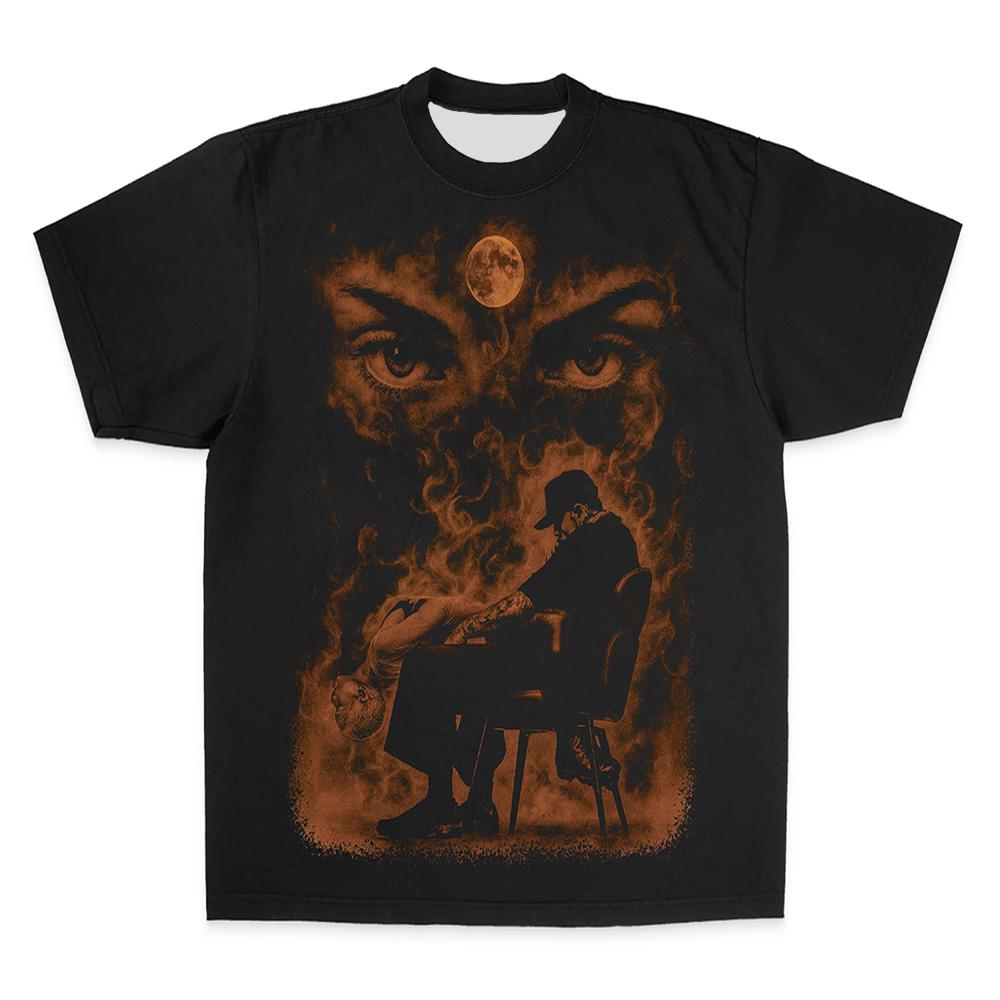 IT DEPENDS Graphic 3D Print T-shirt Rapper Chris Brown Street Style Tshirts O-neck Fashion Short Sleeve Male Camiseta Streetwear