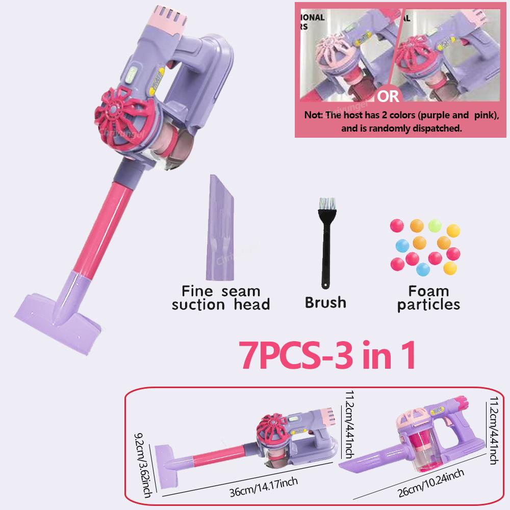 Детский игрушечный пылесос Реалистичные игрушки для уборки для ролевых игр Обучающие подарки для обучения ведению домашнего хозяйства для малышей, мальчиков и девочек