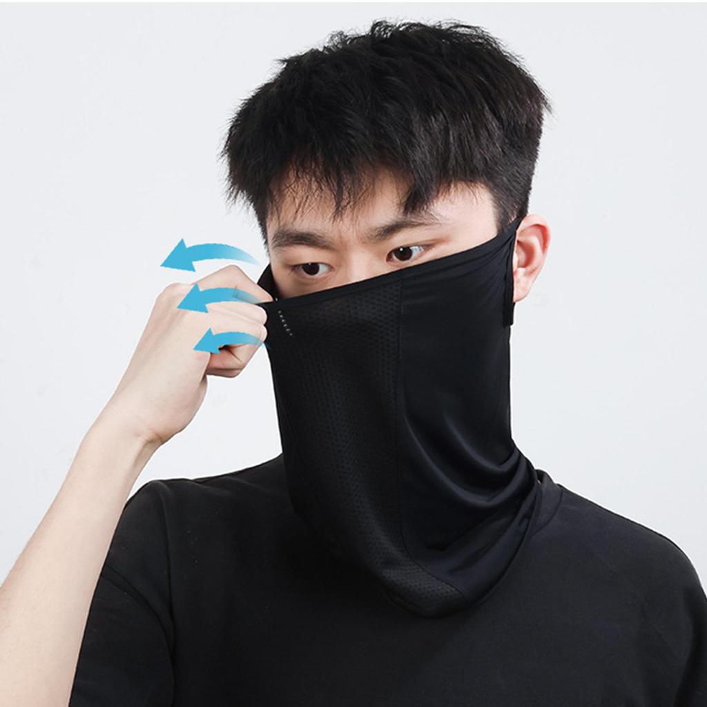 sun protection face mask Cooling Face Cover UV Blocking Sun Protection Cooling Face Clothing Neck Gaiter Cycling ice silk mask