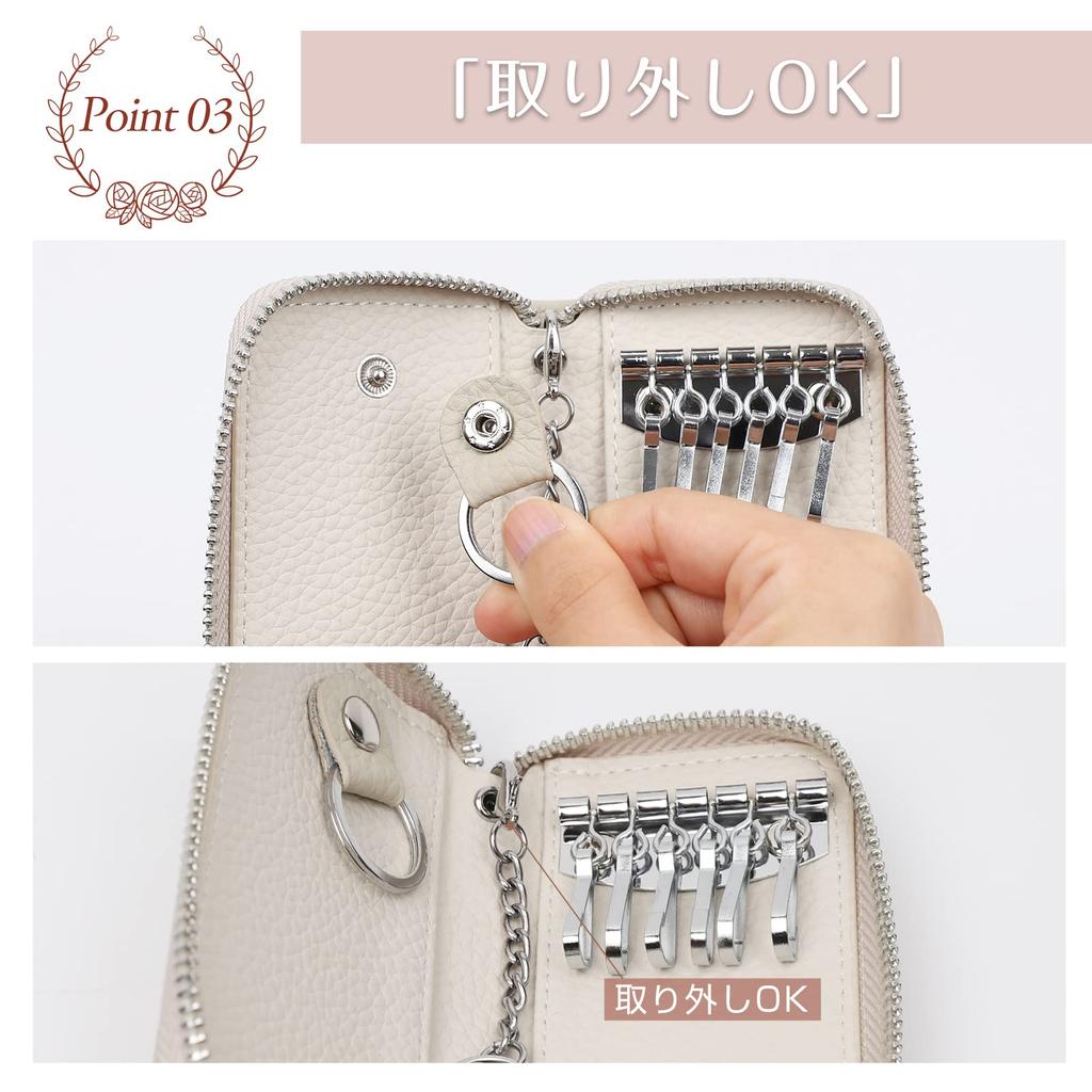 Чехол для ключей Smart Key Case Натуральная кожа с 6 крючками Компактный Популярный Удобный [imeetu] Мужской Женский (Хвост зеленый)