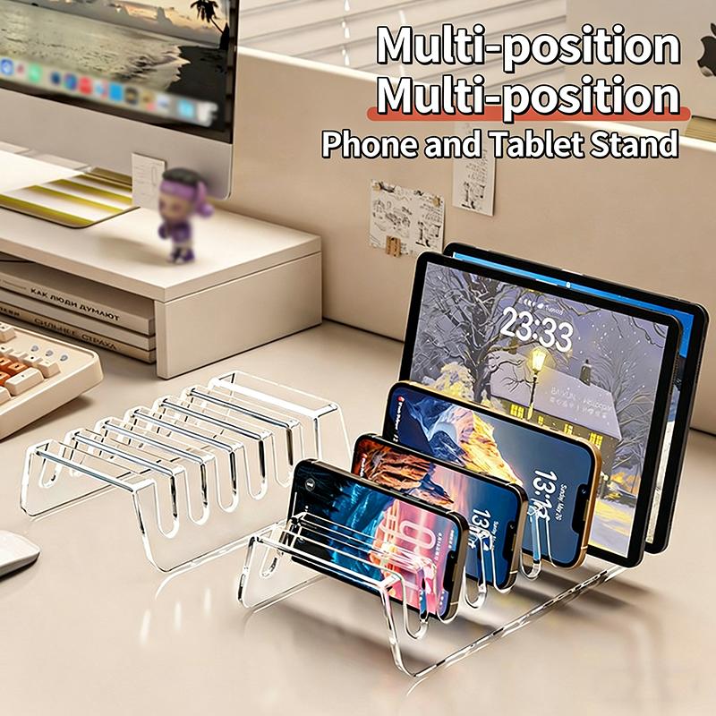 Clear Acrylic CD Display Shelf 2PCS 6 8 Grid Storage Organizer for Home Office Media Collection