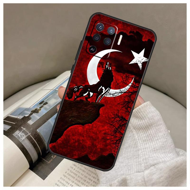 Турция Турецкий Флаг Для OPPO A79 A58 A78 A98 A15 A16 A76 A96 A17 A77 A52 A72 A5 A9 A94 A74 A57S A53S A54S Чехол