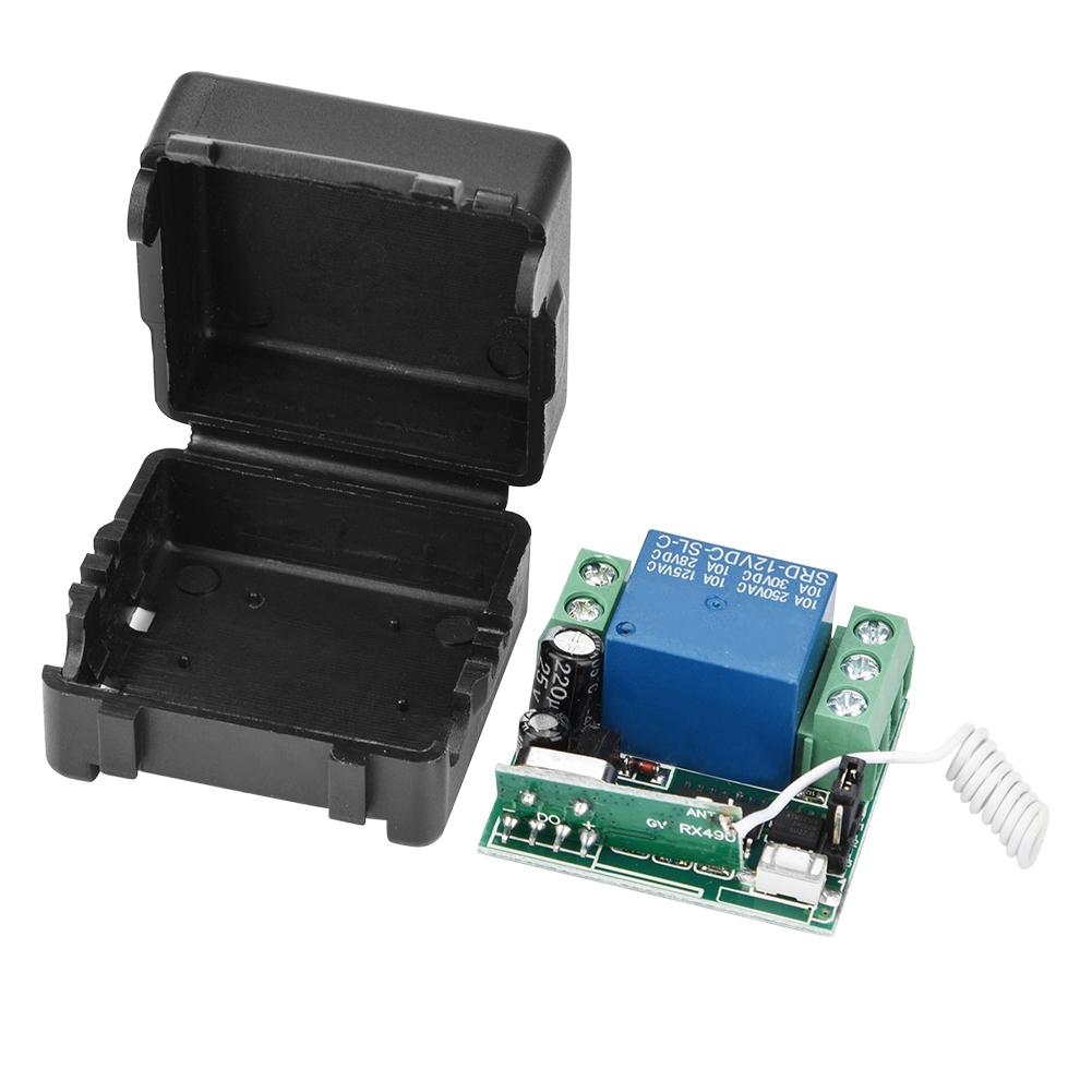 433 МГц беспроводной радиочастотный релейный пульт дистанционного управления, переключатель, приемник, передатчик, система с двумя пультами дистанционного управления