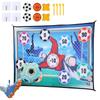 EagleStone Soccer Toy 150cm 6 Soccer Ball Shooting Sports Indoor Party Birthday Elementary School Gift Darts, 2-in-1 Playset, Wall-Mounted, Long,