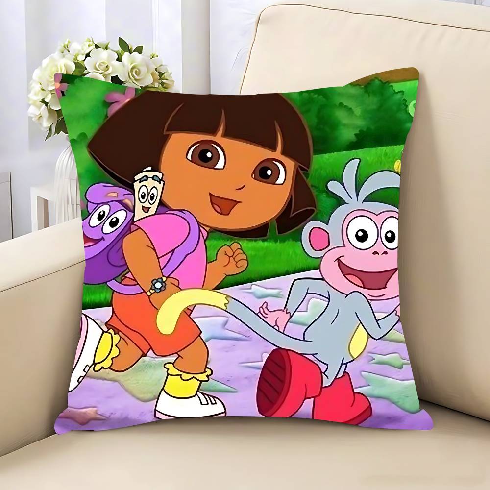 Классическая анимация Дора-путешественница Наволочка Съемная Моющаяся Наволочка – Всесезонный Мягкий Лен