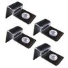 Stainless Steel Frameless Aquarium Glass Cover Clip 8PCS Rustprevent Corrosion Proof Lid Clamps for Fishtanks Security