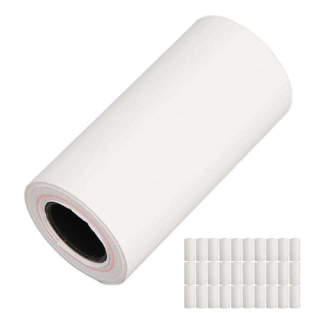 30pcs Thermal Printing Paper 57x30mm Uniform Coating Clear Printing Receipt Printing Label for POS Terminal Systems