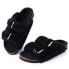 Smile Winter Fuzzy Clogs Тапочки женские модные уличные теплые меховые замшевые шлепанцы с плюшевой подкладкой Тапочки-картошки пушистые хлопковые тапочки