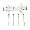 Front Brake Pad Pins Fitting Set MBA1296 109‑1296 KIT1021 Front Disc Brake Caliper Hardware Kit with Clips and Pins for