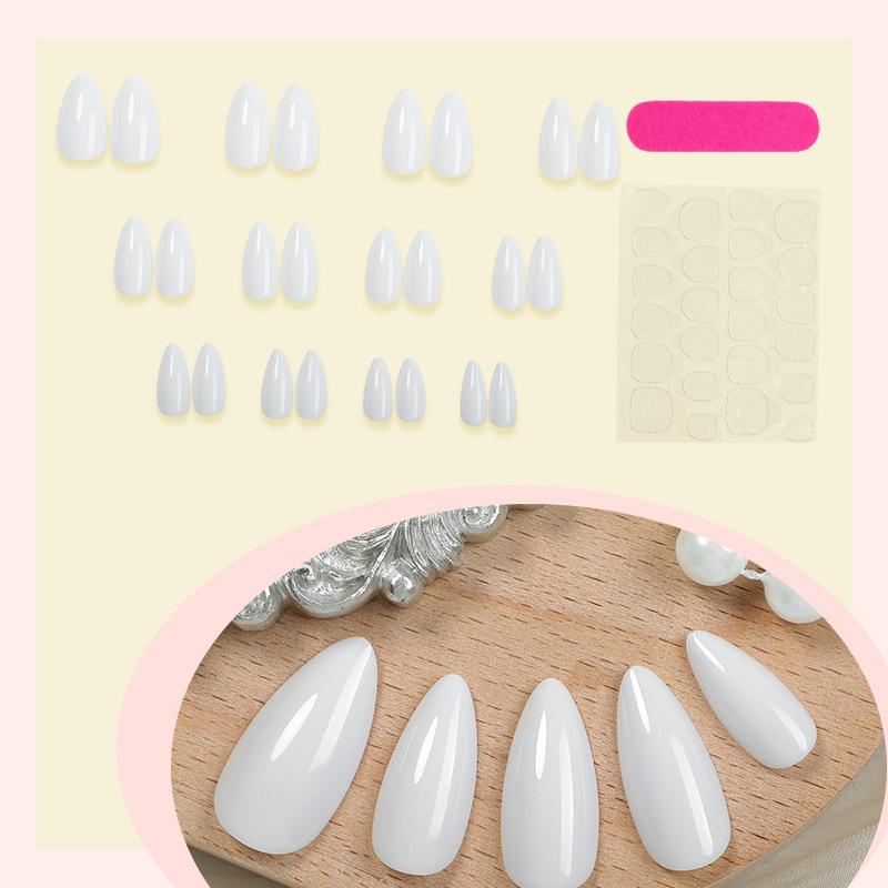 Marble Wearable Removable False Nails for Ladies