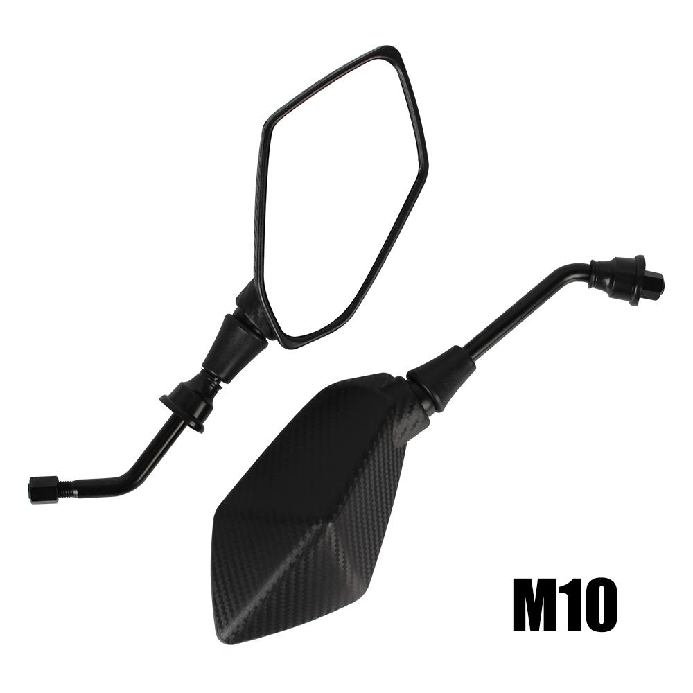 Зеркало для мотоцикла 8 мм 10 мм для скутера, электровелосипеда, заднего выпуклого зеркала для мотоцикла, 1 пара, боковые зеркала заднего вида на руль