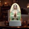 Guadalupe Virgin Prayer Lamp USB Powered Warm Light Soft Glow Catholic Night Light LED Religious