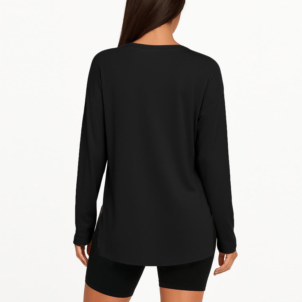 Womens Oversized Long Sleeve T Shirts  Basic Crewneck Tee Fall Tops Casual Pullover