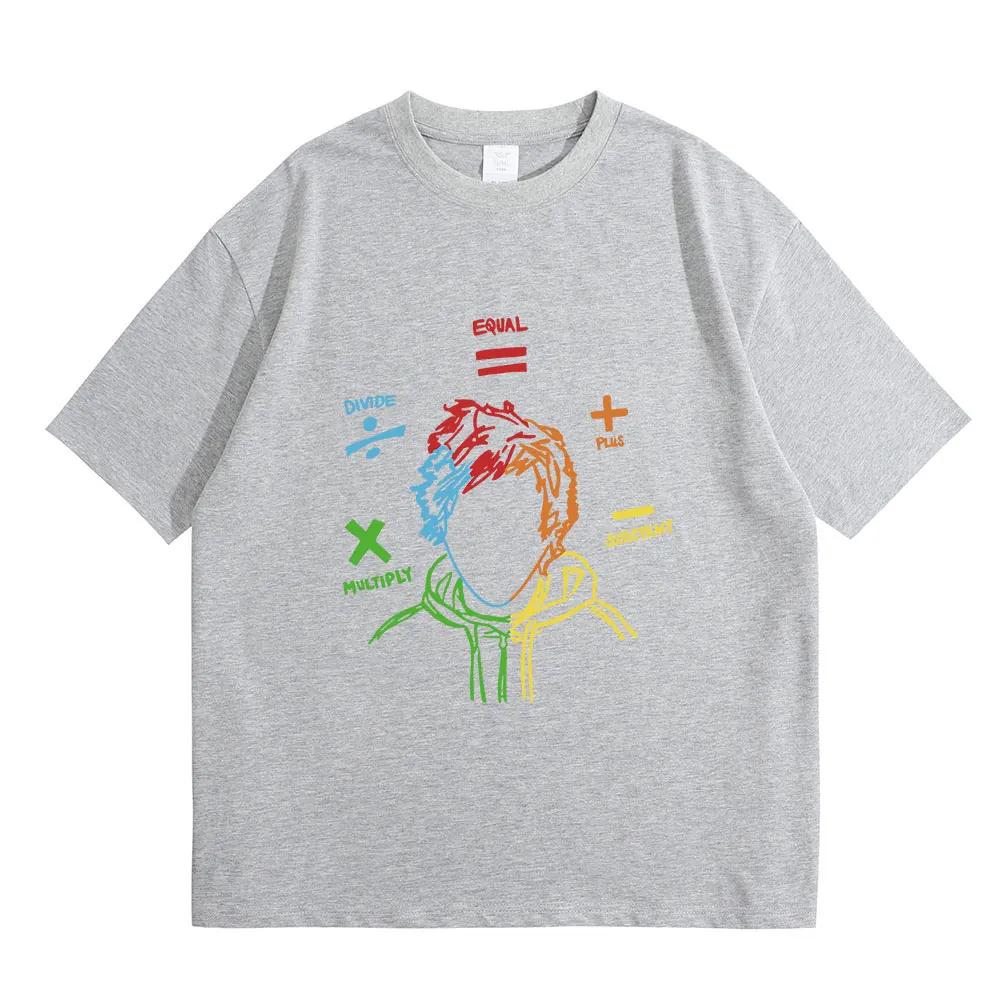 ZX TEE Эд Ширан The Math Tour Sheerios Футболка Повседневная Футболка с коротким рукавом женская Винтажная футболка в стиле хип-хоп Уличная одежда