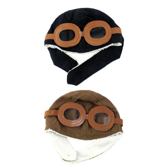 Уютная детская шапка-пилот. Теплая бархатная шапка с мультяшным дизайном, мягкий хлопок, классическая, удобная в ношении, универсальная шапка-пилот.