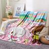 Honey Bonnie  Print Flannel Blanket, High quality Comfortable for All Seasons, Home Decor, Warmth and Comfort