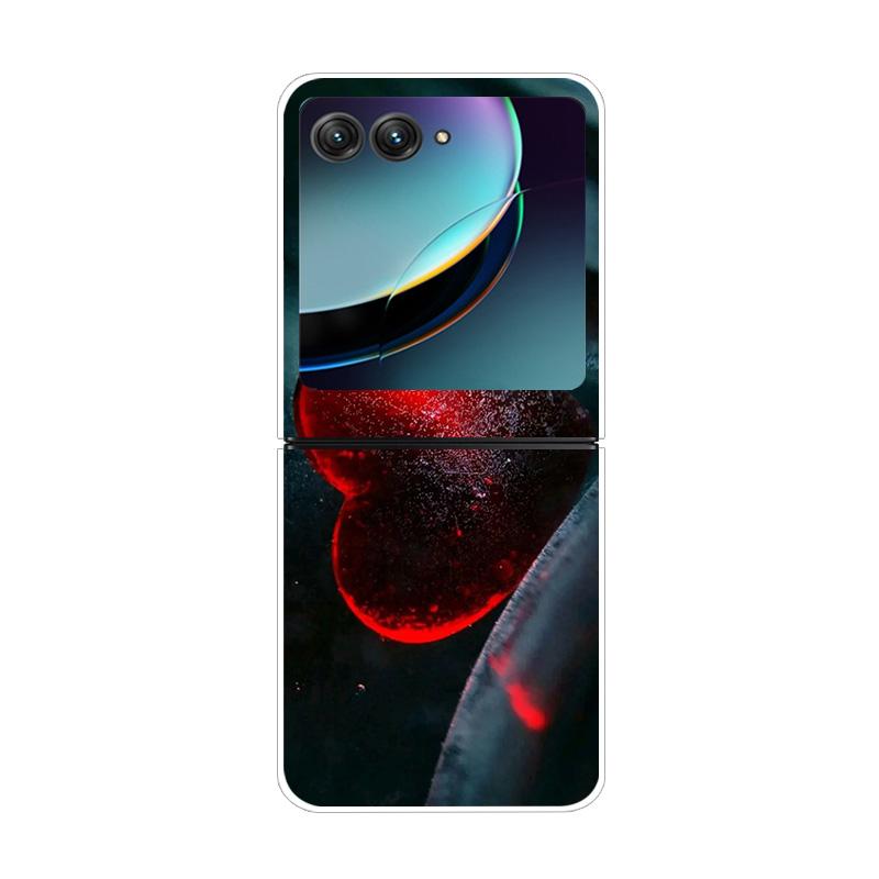 Чехол для Moto Razr40 Ultra Мраморный Рисованный Чехол для Телефона Для Motorola Razr 40 Ultra Razr4 Razr+ Жесткий Пластик Защитный Funda