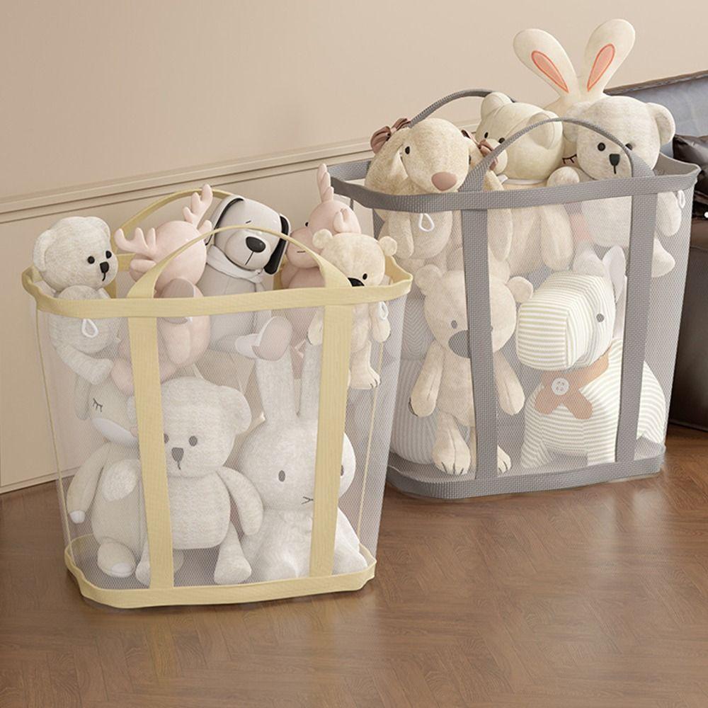 Large Capacity Foldable Laundry Basket Nylon Storage Basket for Children Toy Storage