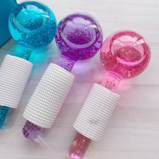 2 шт., ледяной шар, осветляющий тон кожи, сужающий поры, уменьшающий отечность, против морщин, ледяной ролик, шарики для лица, массажер для холодной кожи, косметические аксессуары